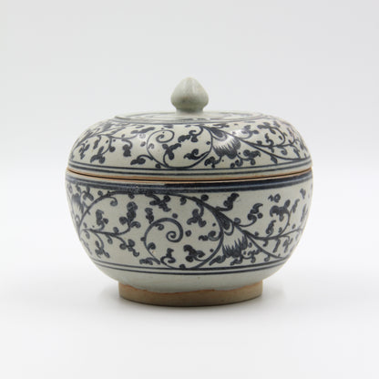 Hand-painted Ceramic Bowl with Lid