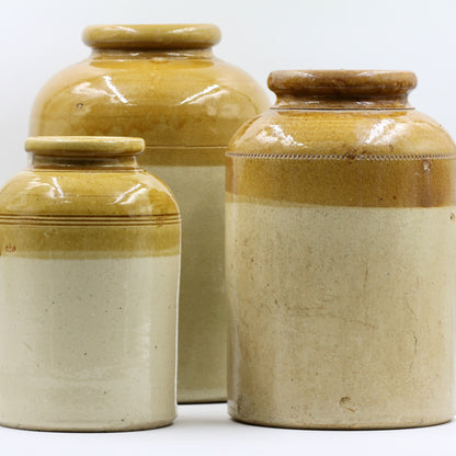 Vintage English Storage Jars