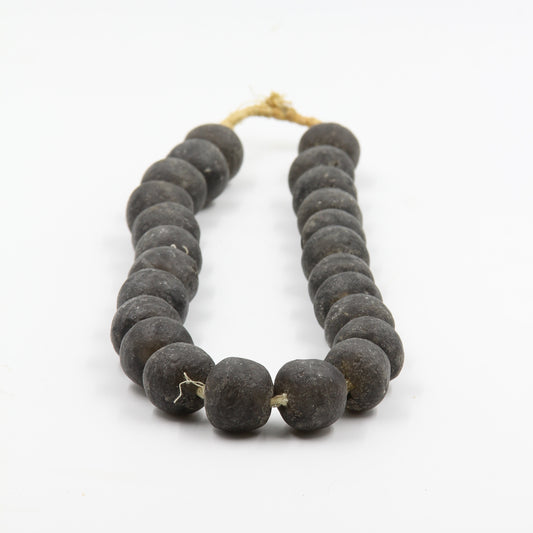 Jumbo Glass Beads - Dark Brown