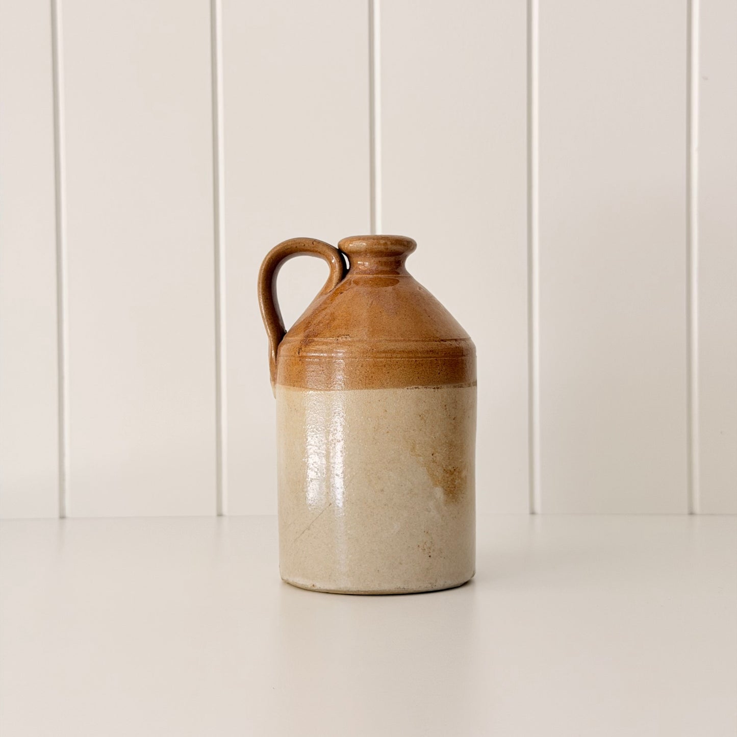 George Skey Tamworth Small Antique Stoneware Flagon