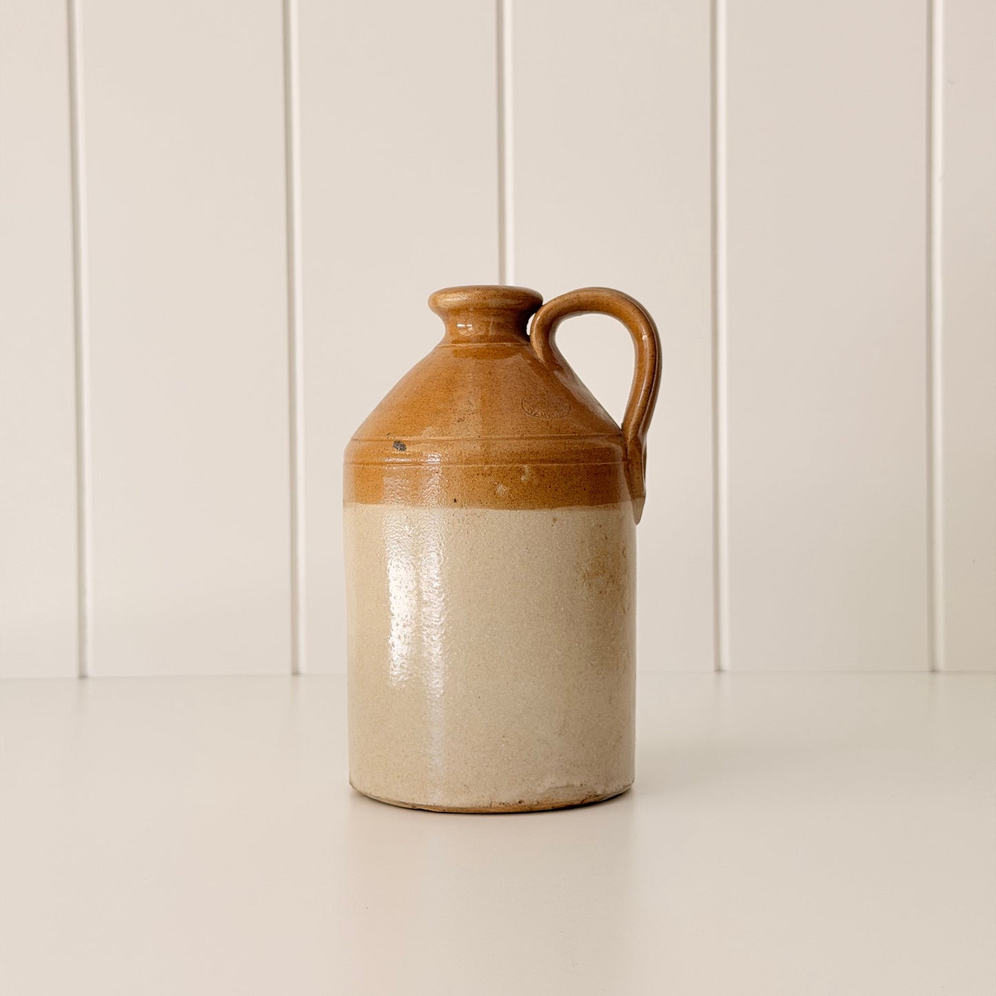 George Skey Tamworth Small Antique Stoneware Flagon