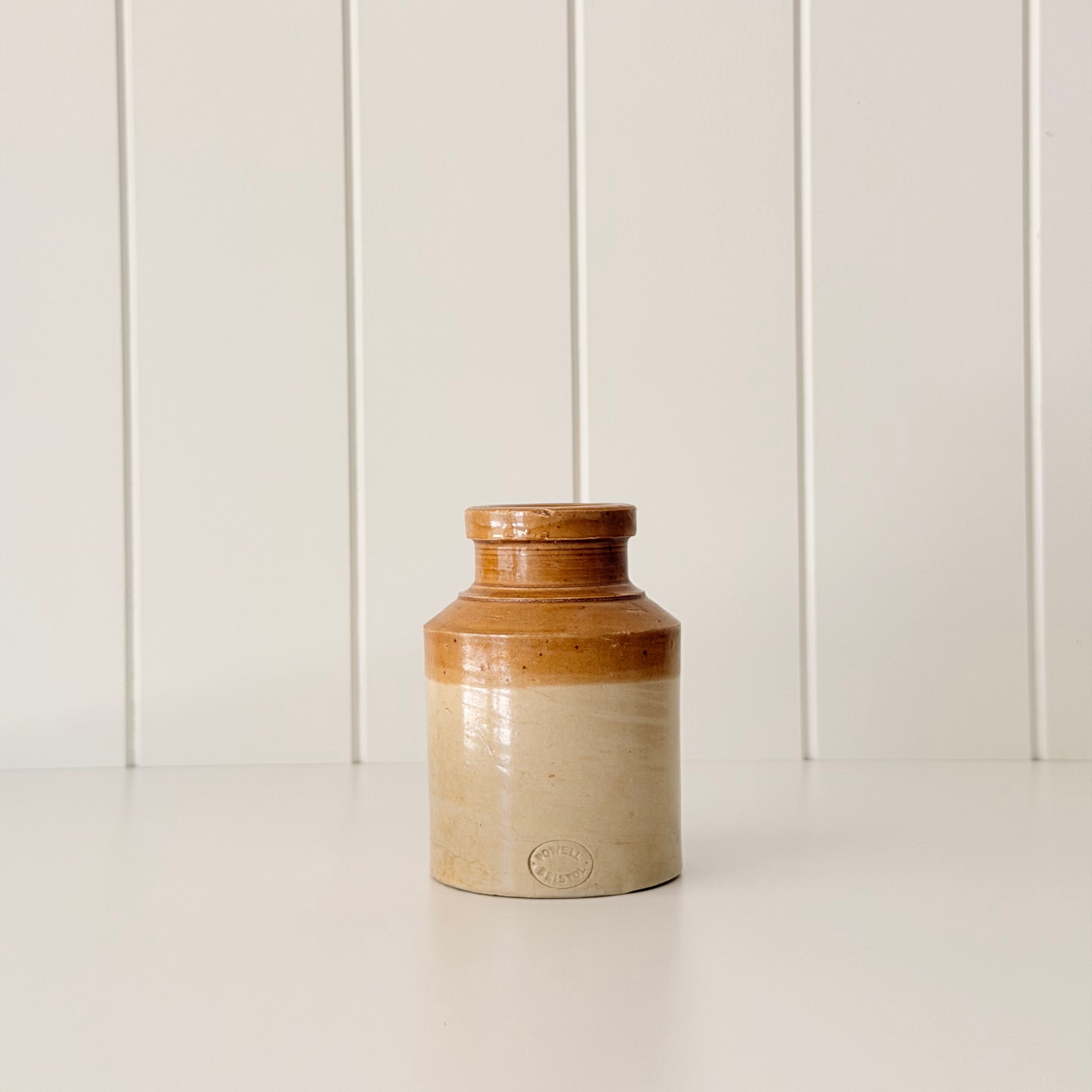 Antique Powell Bristol Stoneware Bottle | English Powell Pottery