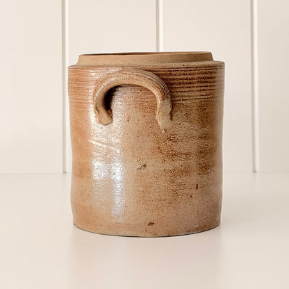 Vintage French Stoneware Confit Pot | E