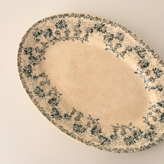 Vintage French Terre de Fer Platter