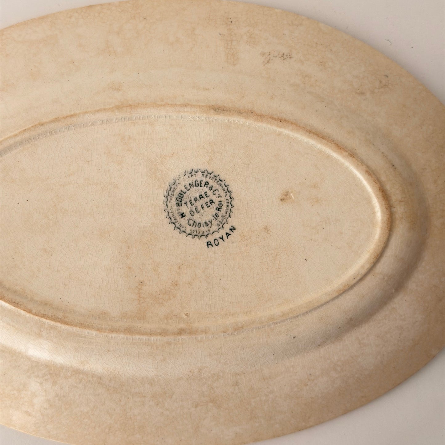 Vintage French Terre de Fer Platter