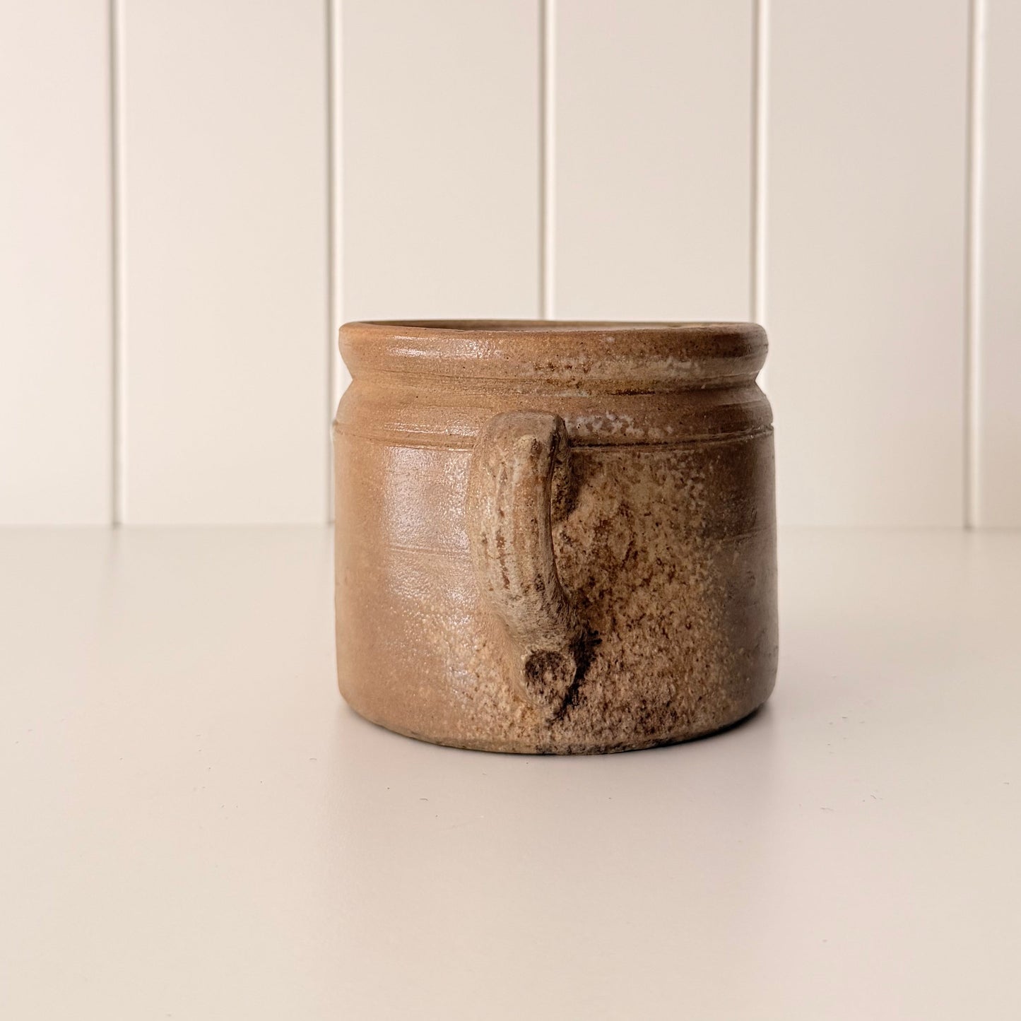 Vintage French Stoneware Confit Pot | I