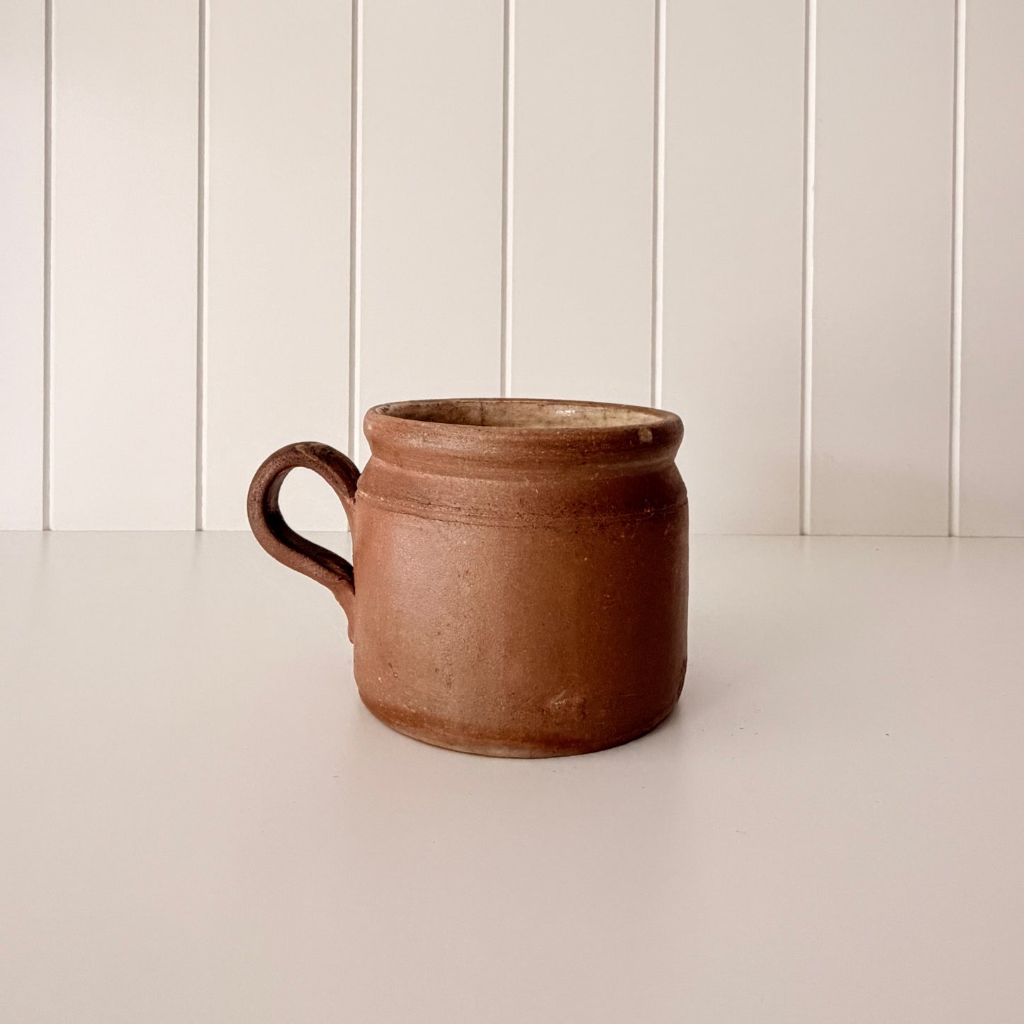Vintage French Stoneware Confit Pot | H