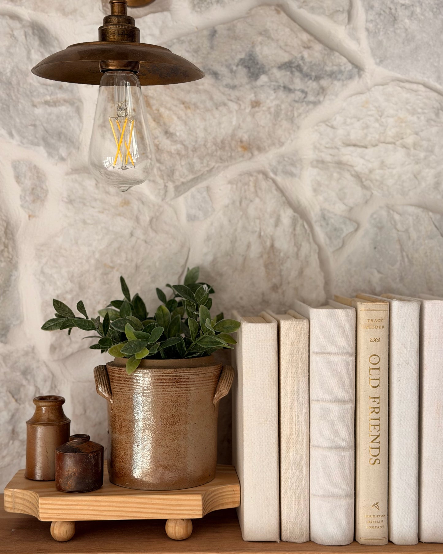 Vintage French Stoneware Confit Pot | E