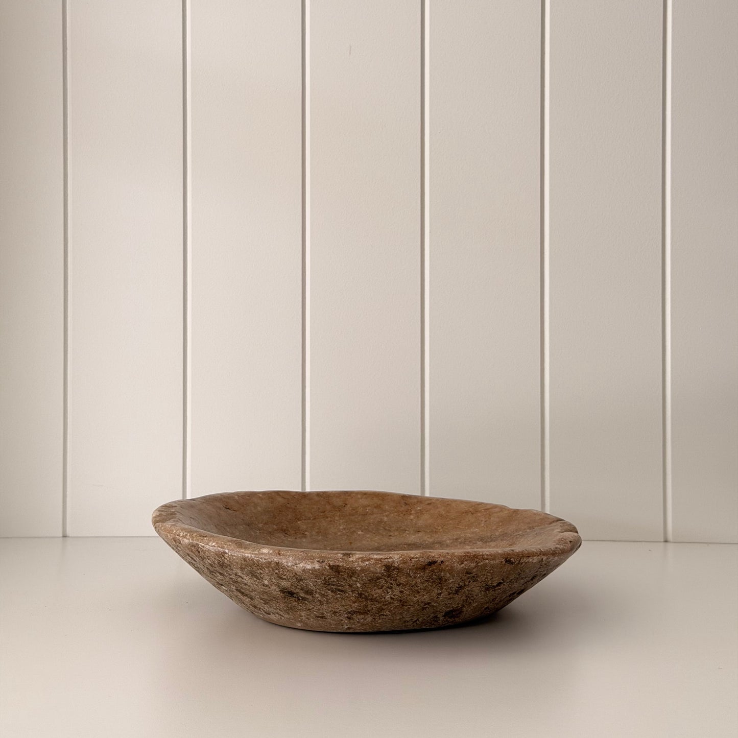 Antique Marble Bowl | 30cm | Beige