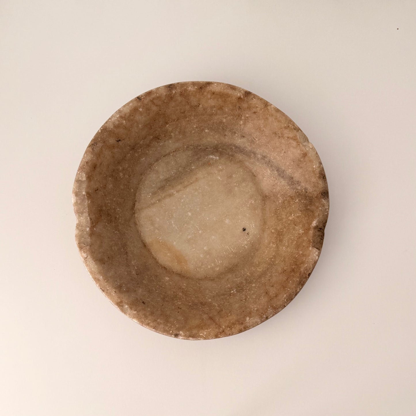 Antique Marble Bowl | 30cm | Beige