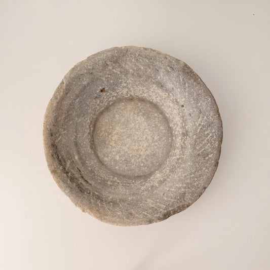 Antique Marble Bowl | 30cm | Grey