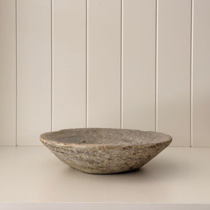 Antique Marble Bowl | 30cm | Grey