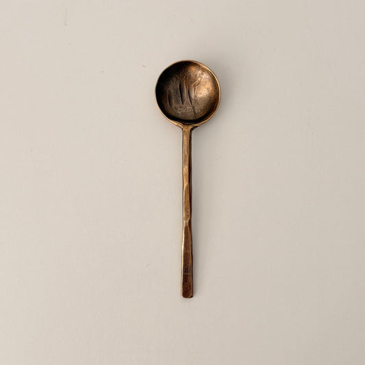 Hammered Brass Teaspoon