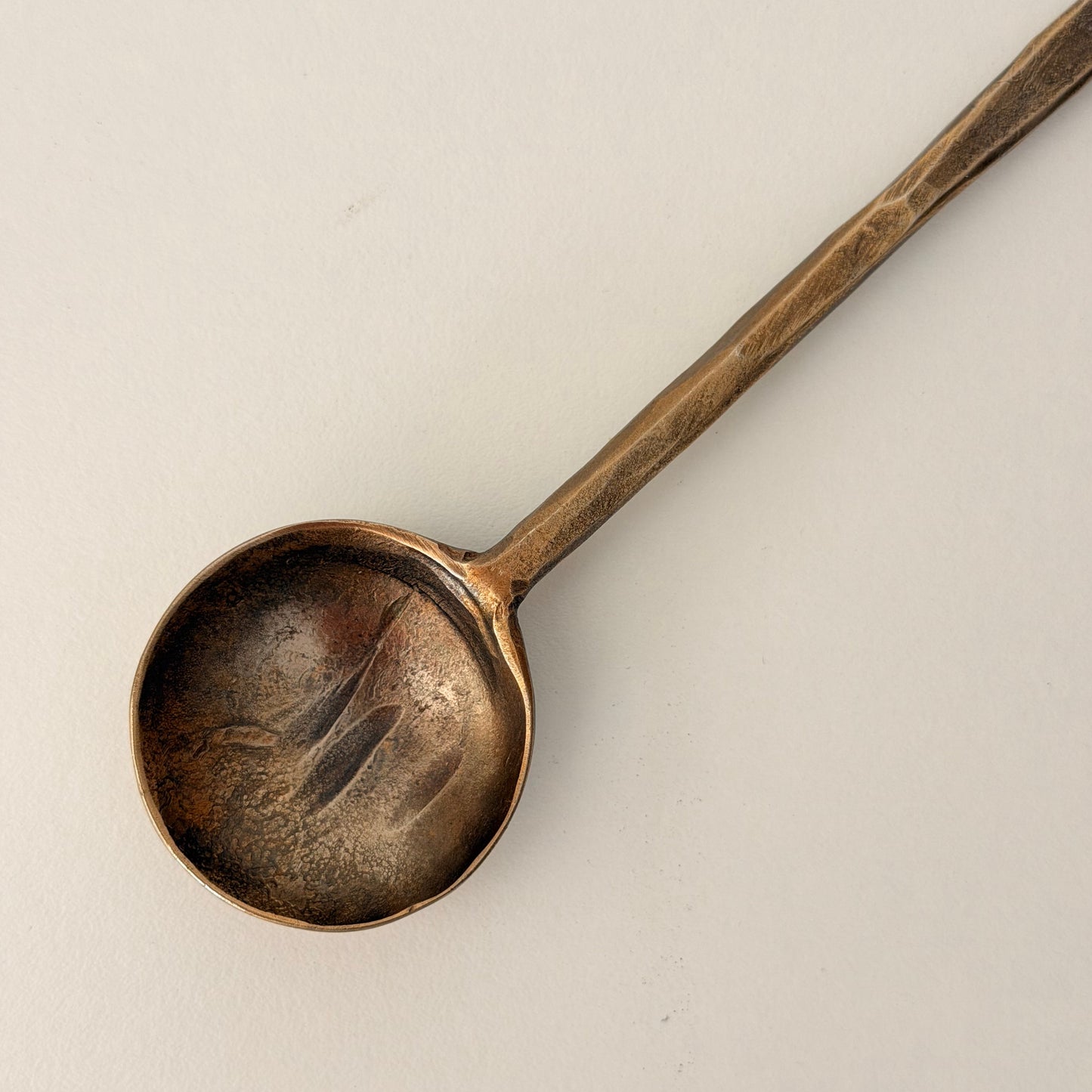 Hammered Brass Teaspoon