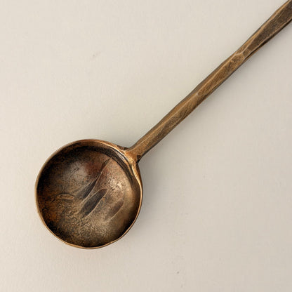 Hammered Brass Teaspoon