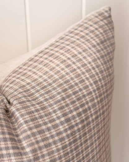 Vintage Plaid | Blue + Taupe