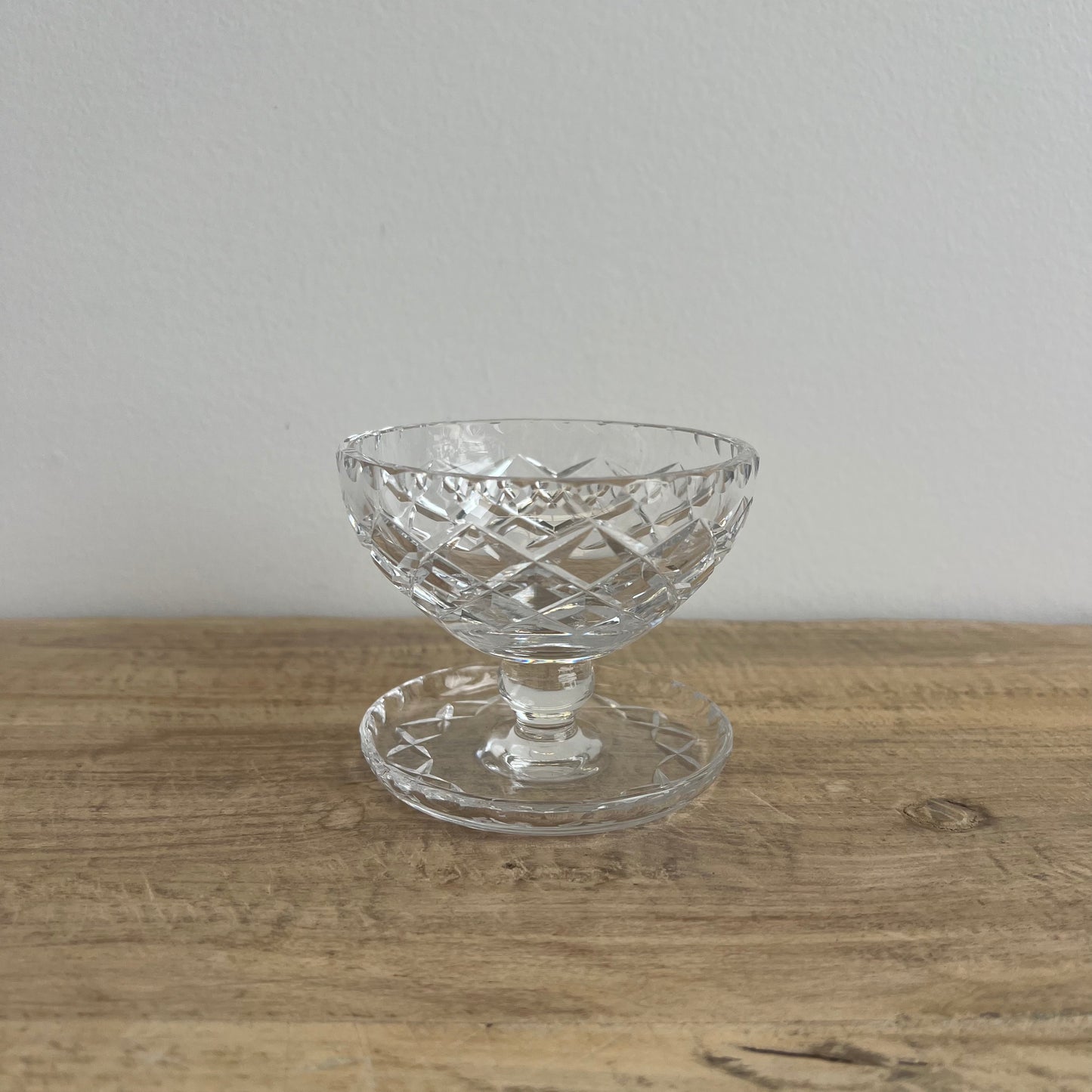 Vintage Cut Crystal Dessert Bowls | Set of 4