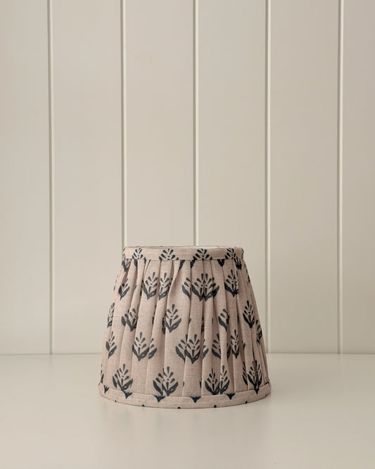 Safi Block Print Lampshade | Blue