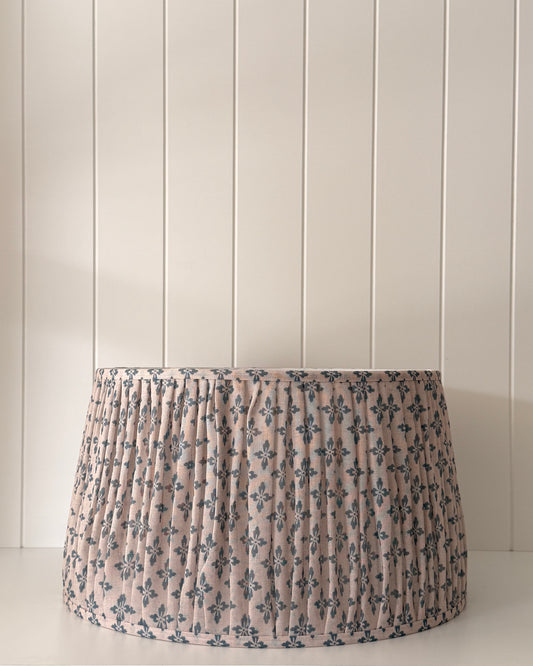 Rumi Block Print Lampshade | Blue
