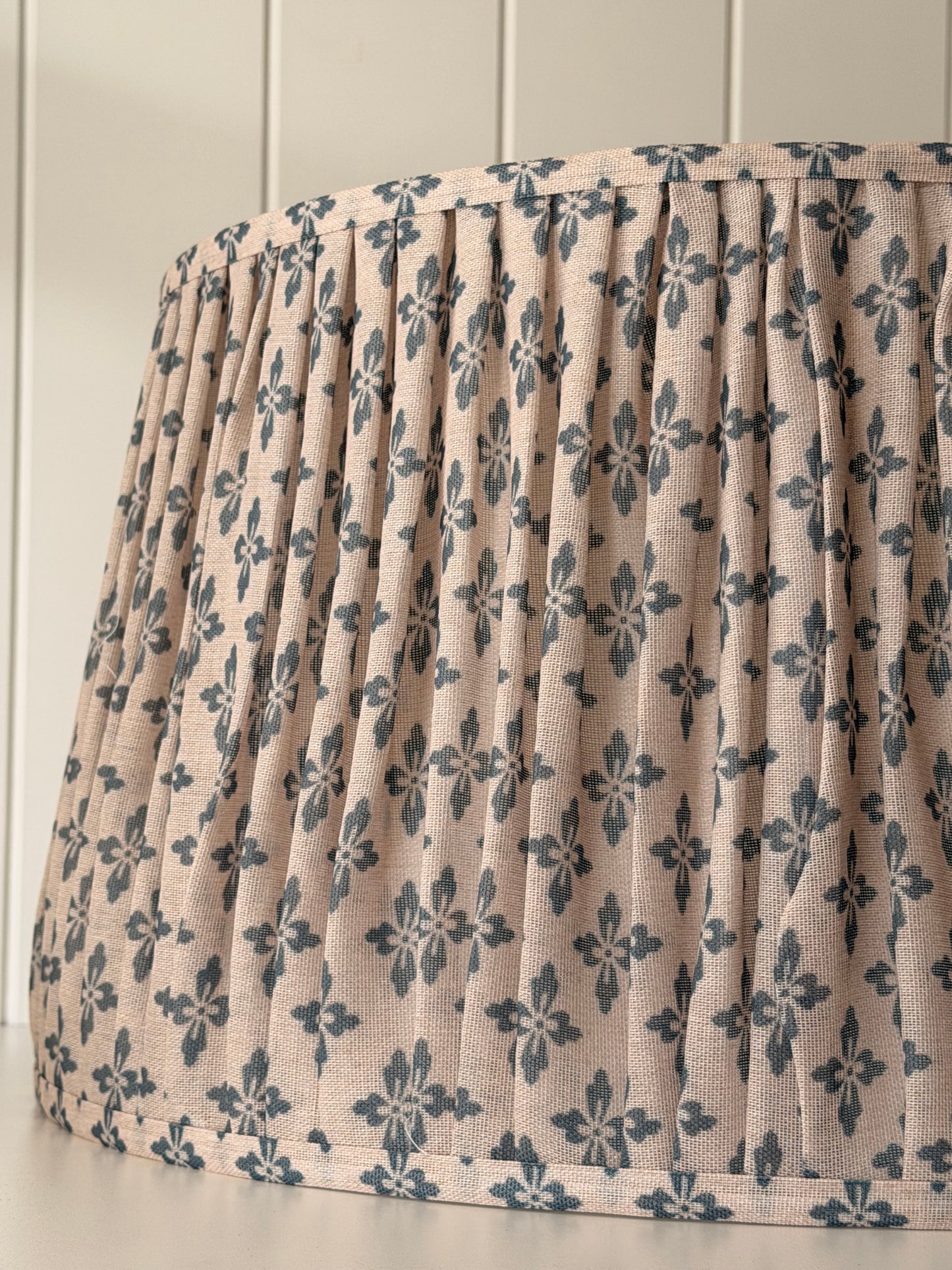 Rumi Block Print Lampshade | Blue