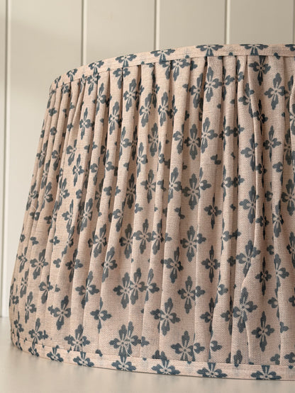 Rumi Block Print Lampshade | Blue