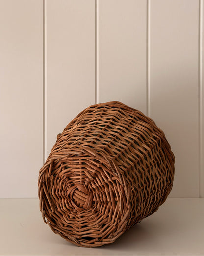 Vintage Wicker Wrapped Glass Demijohn