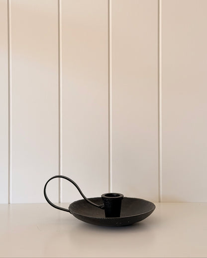 Iron Chamberstick Candle Holder