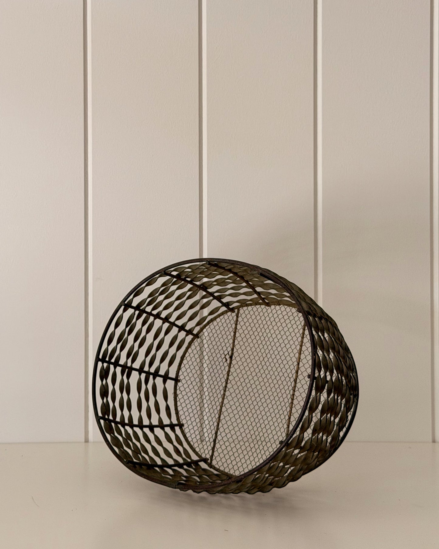 Vintage Brass Egg Basket