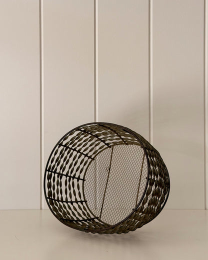 Vintage Brass Egg Basket