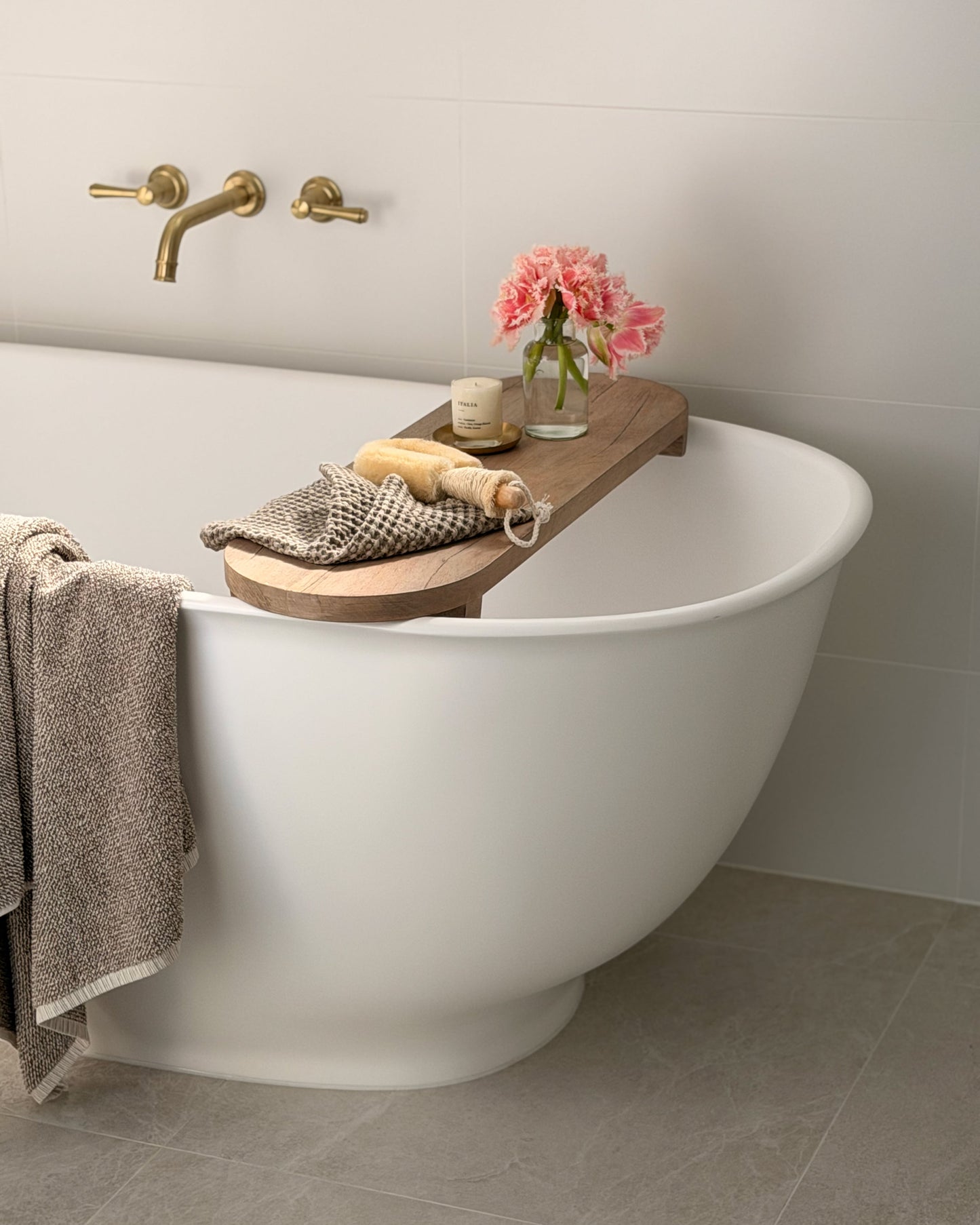 Aged Timber Bath Caddy