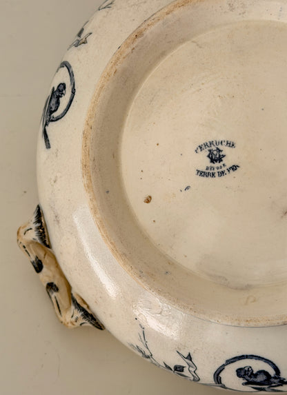 Antique French Terre de Fer Tureen