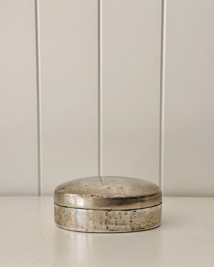 Antique Silver Oval Box
