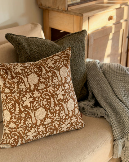 Octavia Block Print Cushion | 45cm x 45cm