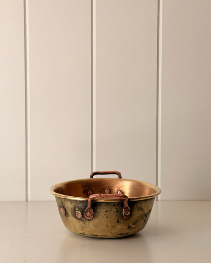 Antique Brass & Copper Mini Pot