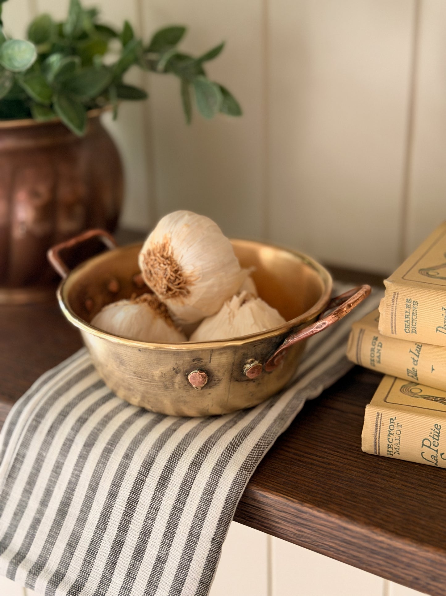 Antique Brass & Copper Mini Pot