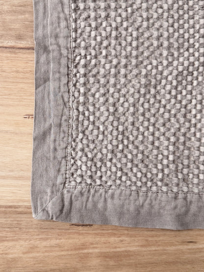 Organic Cotton Waffle Bathmat | Milk Chocolate