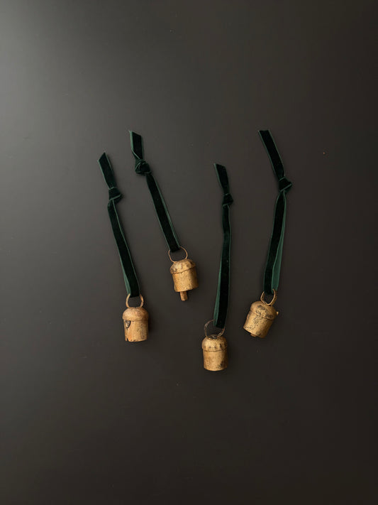 Mini Brass Bells | Set of 4
