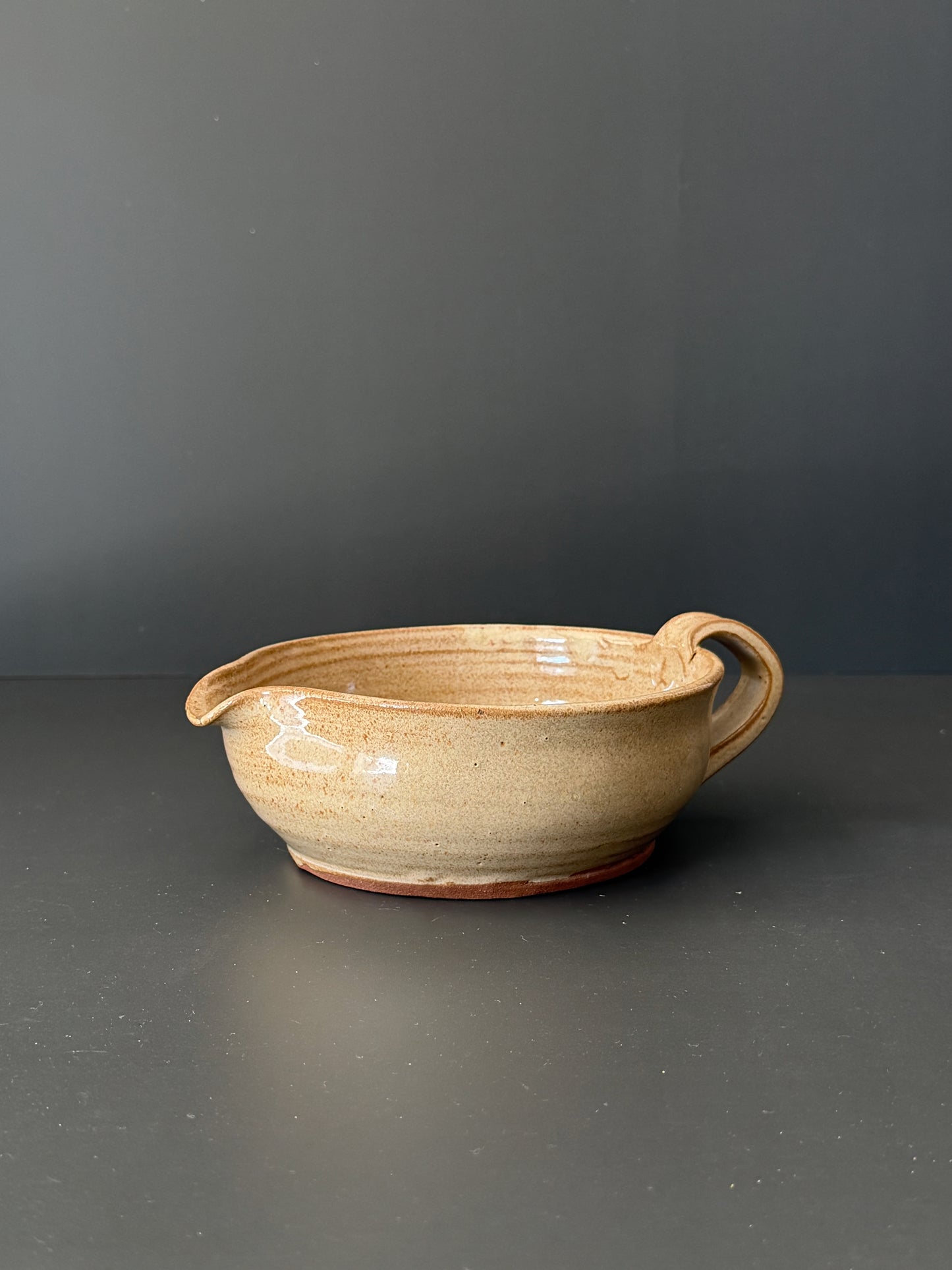 Vintage Stoneware Pouring Bowl