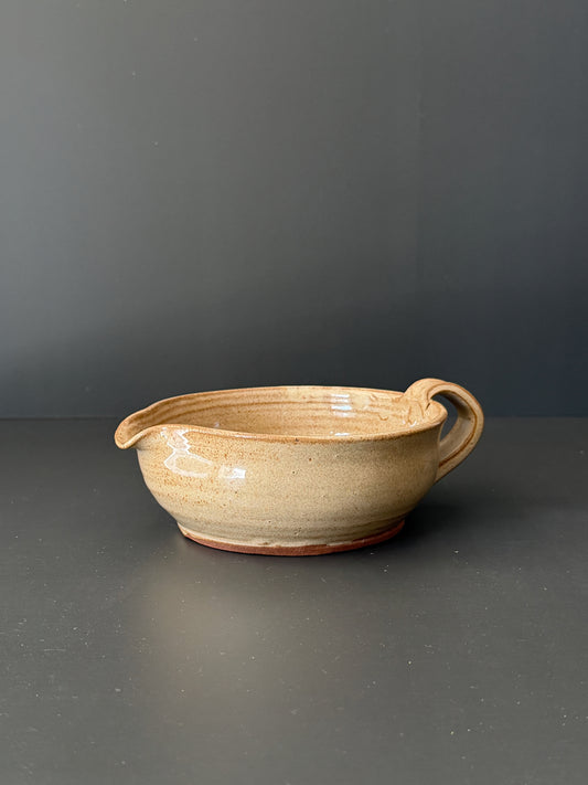 Vintage Stoneware Pouring Bowl