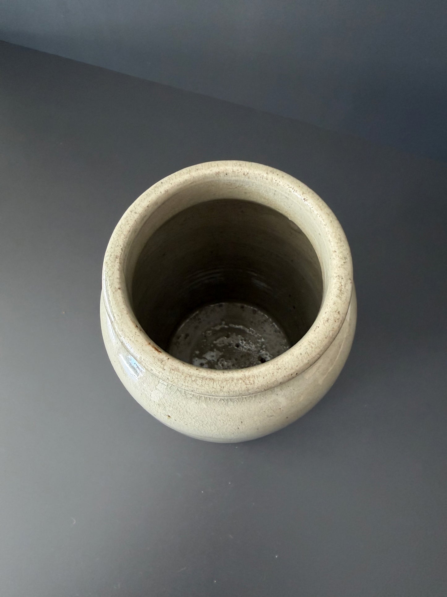 Antique French Stoneware Preserve Jar