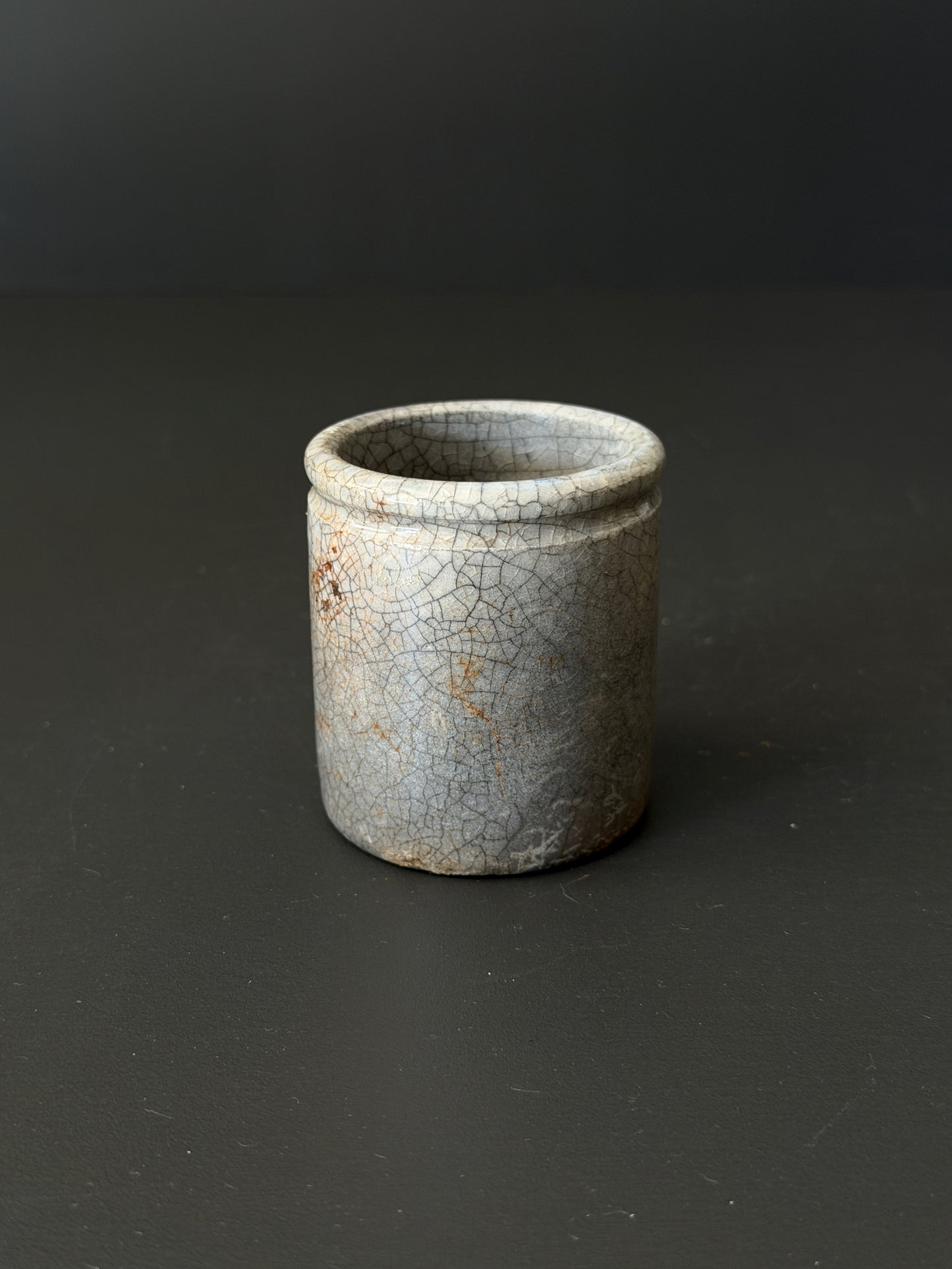Mini Antique Ironstone Pot