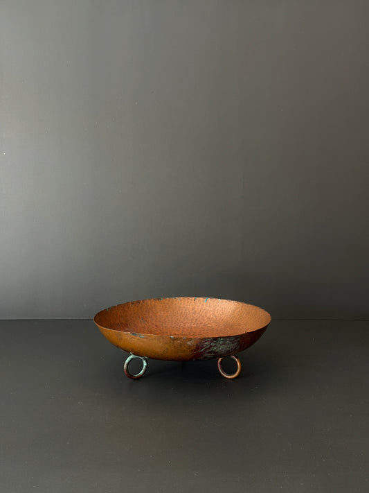 Vintage Hammered Copper Bowl