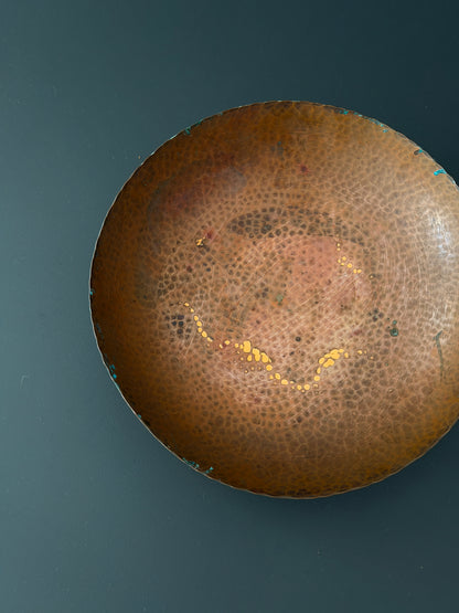 Vintage Hammered Copper Bowl