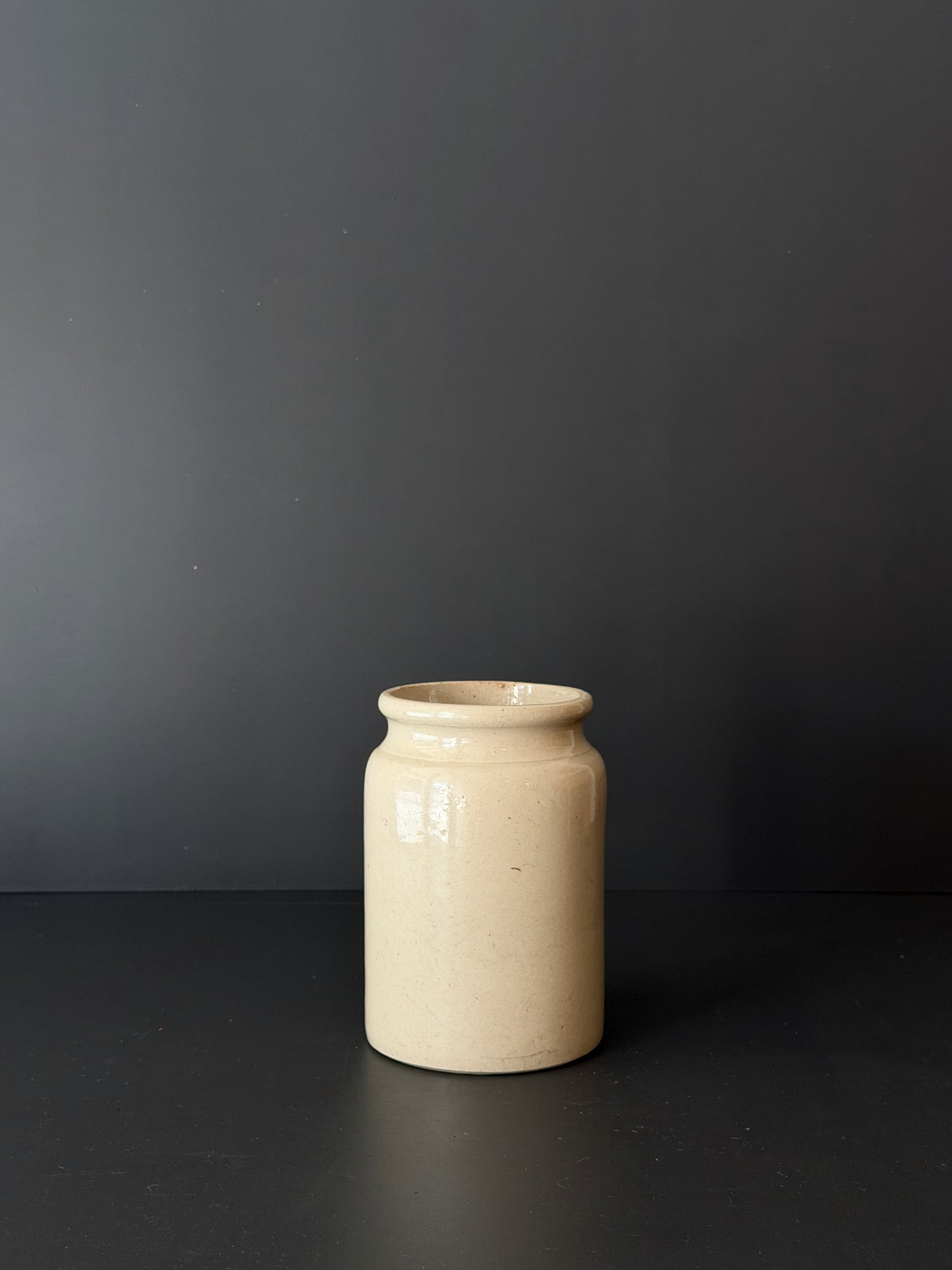 Antique English Stoneware Preserve Jar