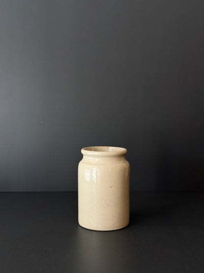 Antique English Stoneware Preserve Jar