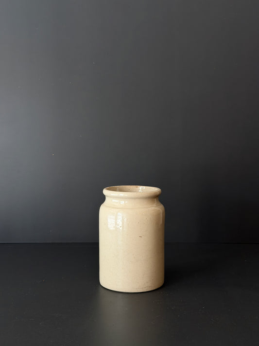 Antique English Stoneware Preserve Jar