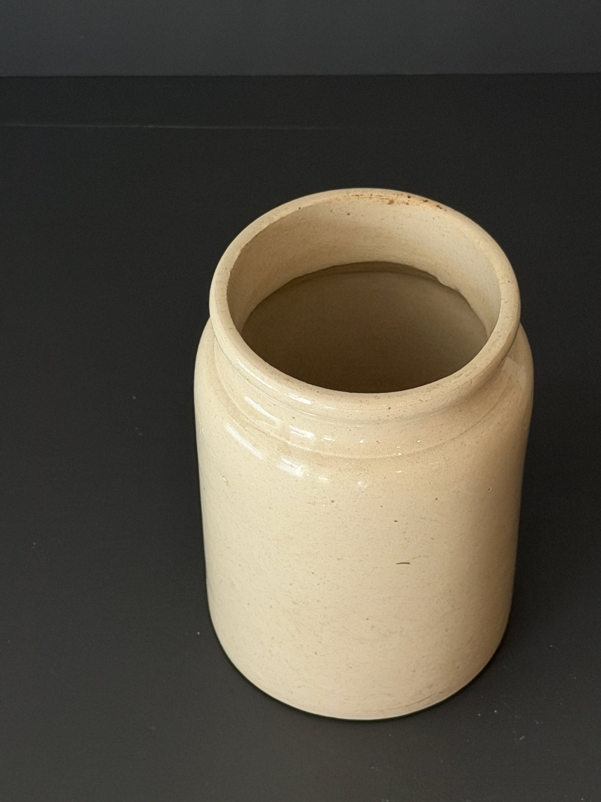 Antique English Stoneware Preserve Jar