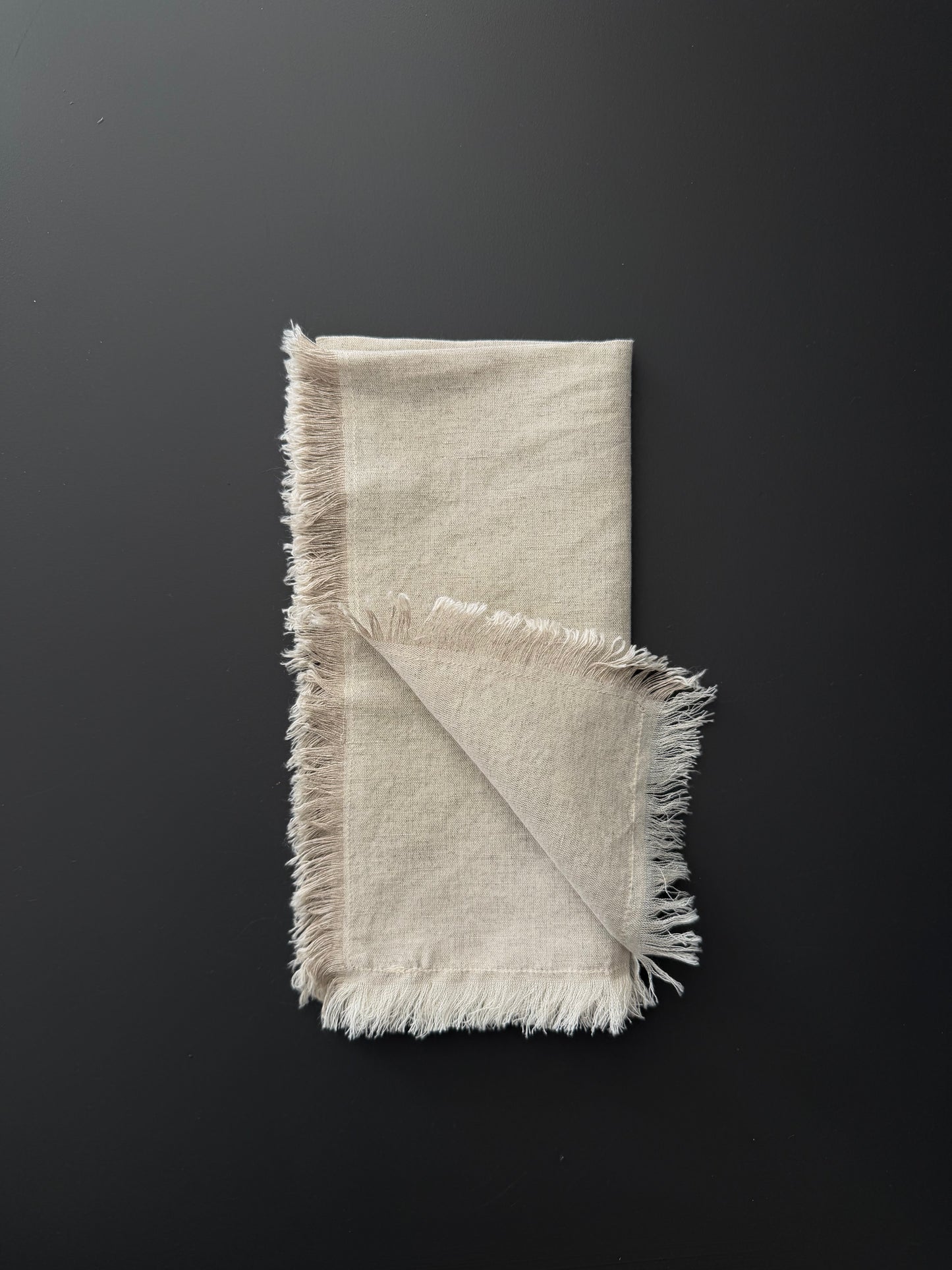Fringed Linen Napkin | Set of 4