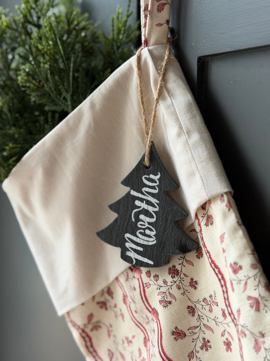 Christmas Tree Slate Gift Tag