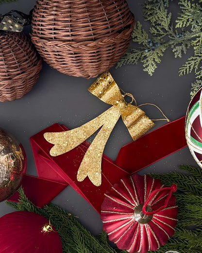 Sequin Bow Ornament